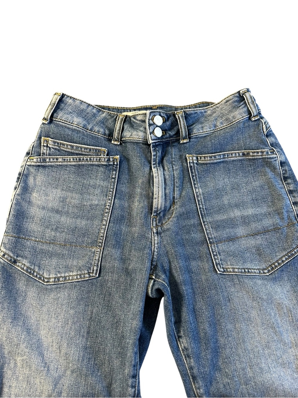 PILCRO Wanderer Mid-Rise Relaxed Jeans Blue Size 28 Utility - Picture 5 of 14